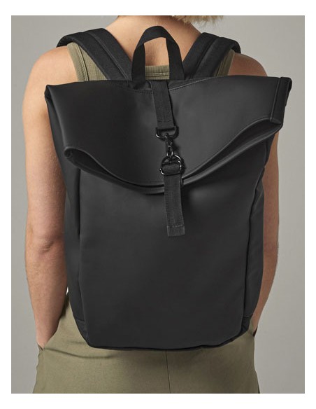 BAG-BG335-Matte PU Roll-Top Backpack 2